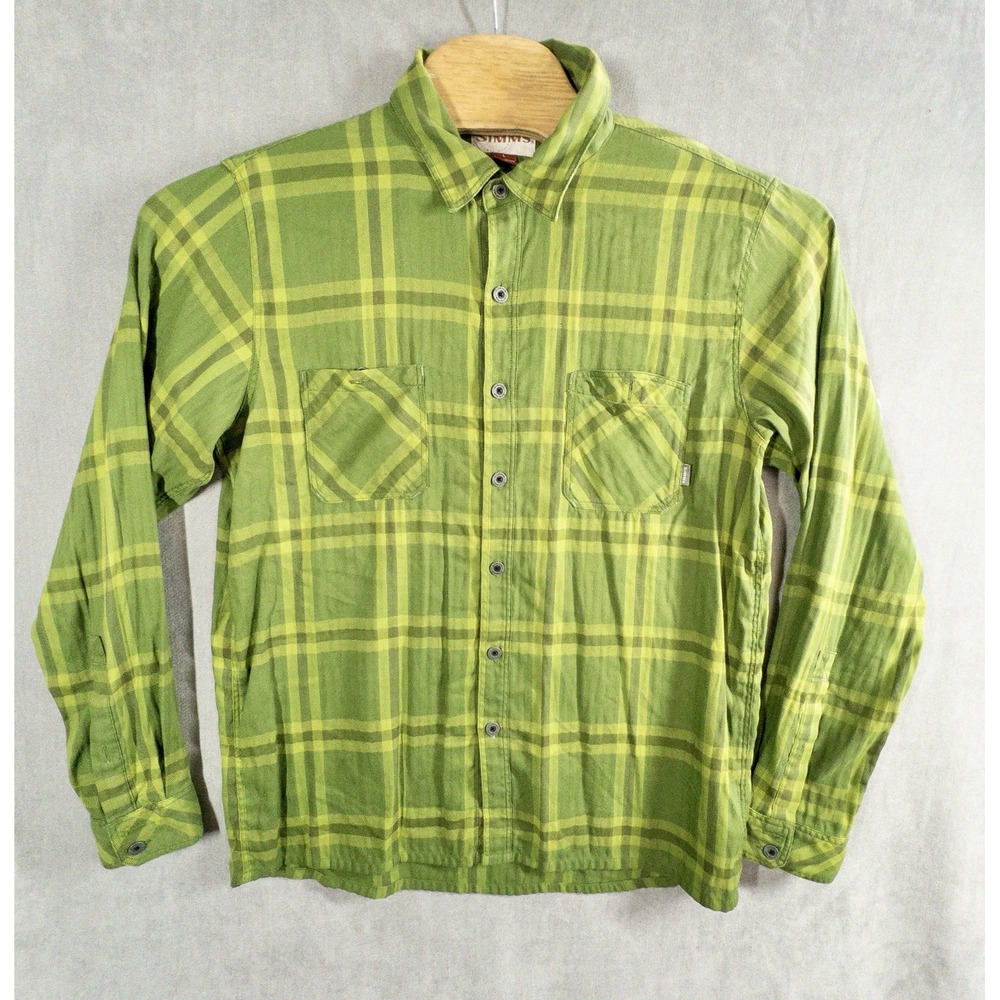 Simms Fishing Blacks Ford Flannel Button Front Mens Large Outdoors Gorpcore